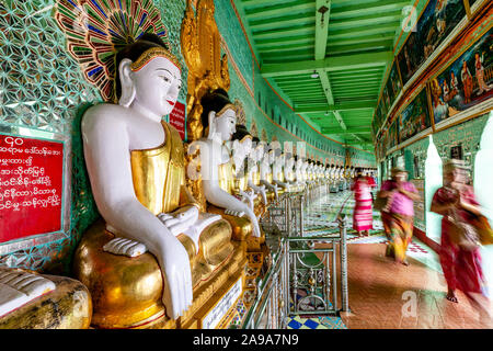 U Min Thonz Tempel, Sagaing, Mandalay, Myanmar. Stockfoto