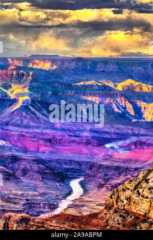 Blick auf den Colorado River im Grand Canyon Stockfoto