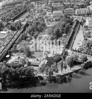 In dem Tal des Flusses Nahe in der Nähe der Stadt Bad Münster am Stein, Deutschland 1930. Stockfoto