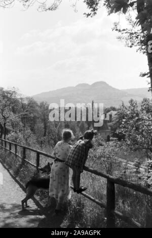 Eine Reise nach Jena, Deutschland 1930. Stockfoto