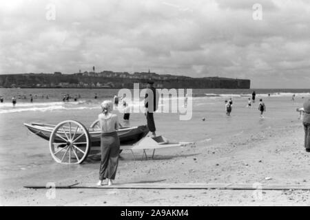 Eine Reise nach Helgoland, Deutschland 1930. Stockfoto