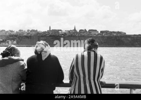 Eine Reise nach Helgoland, Deutschland 1930. Stockfoto