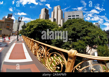 Viadukt Santa Efigênia, São Paulo, Brasilien Stockfoto