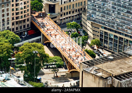 Viadukt Santa Efigênia, São Paulo, Brasilien Stockfoto