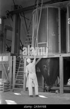 Bäcker in Ihrem täglichen Geschäft an Schlueterbrot Bäckereien in Berlin, Deutschland 1930. Stockfoto