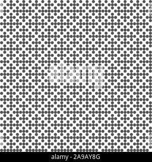 Abstrakte geometrische nahtlose Muster. Gestrichelte schwarze und weiße halftone Hintergrund. Für Tapeten, textile Design Stock Vektor