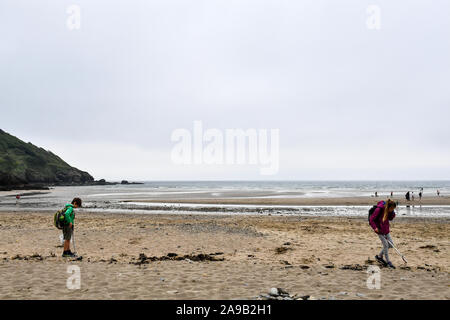 Schneebedingungen Bodmin Moor Cornwall UK Stockfoto