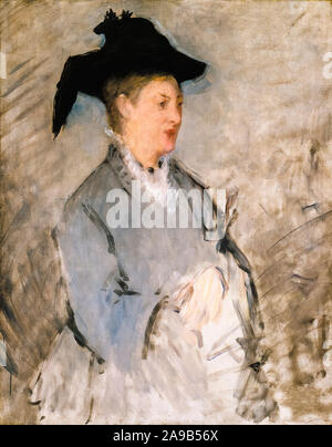 Madame Edouard Manet, Édouard Manet, (Suzanne Leenhoff, 1830-1906), Portrait Malerei, ca. 1873 Stockfoto