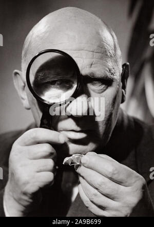 Heinrich Gretler, Schweizer Wittlich, Deutschland 1950er Jahre. Schweizer Schauspieler Heinrich Gretler, Deutschland 1950. Stockfoto