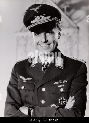 Joachim Hansen, deutscher Wis, im Spielfilm "Der Stern von Afrika", Deutschland 1957. Deutsche Schauspieler Joachim Hansen im Film "Der Stern von Afrika", Deutschland 1957. Stockfoto