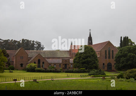 Trappistenklosterei Our Lady of Angels Abbey. Kontemplative azul-mönche arbeiten und leben hier. Nicht viele Menschen erhalten aufgrund ihres Gelübdes Zutritt Stockfoto