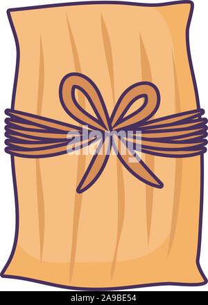 Tamal, typisch mexikanisches Essen auf weißem Hintergrund Vector Illustration Design Stock Vektor