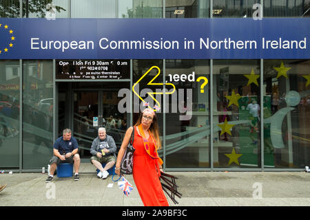 12.07.2019, Belfast, Nordirland, Vereinigtes Königreich - Vertretung der Europäischen Kommission in Nordirland auf Orangemens Tag. 00 A 190712 D 376 Stockfoto