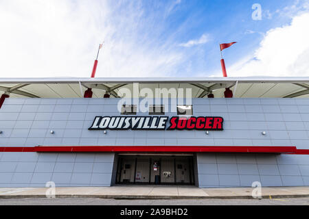 Die Dr. Mark & Cindy Lynn Stadion wurde im Jahr 2013 für die Universität von Louisville Männer- und Frauenfußball Teams gebaut. Stockfoto