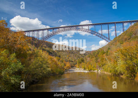 New River Gorge Bridge in West Virginia Stockfoto