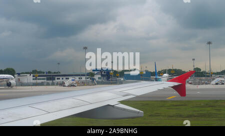 Terminal 4 am Flughafen Changi Stockfoto