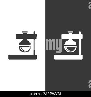 Florenz Kolben. Flachbild-Symbol. Isolierte Apotheke und Wissenschaft Vector Illustration Stock Vektor