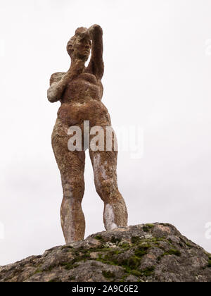 El Torno, Caceres, Spanien; Januar, 12, 2018: Portrait von Statuen der Denkmal für die Vergessenen des Spanischen Bürgerkriegs. Jerte Tal. Stockfoto