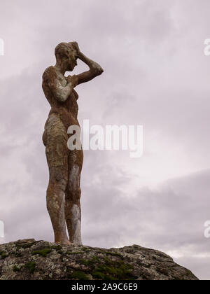 El Torno, Caceres, Spanien; Januar, 12, 2018: Portrait von Statuen der Denkmal für die Vergessenen des Spanischen Bürgerkriegs. Jerte Tal. Stockfoto