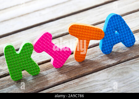 KITA Deutsche Kindertagesstätte Stockfoto