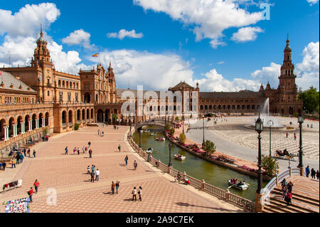 Plaza de España in Sevilla, Spanien Stockfoto