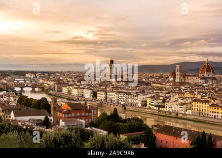 Florenz, Italien. Panoramaaussicht Stockfoto