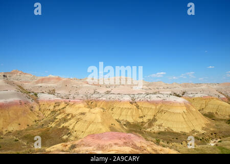 Rosa und Gelb mit blauen Himmel, National Park Landschaft Stockfoto