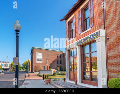 Wright Brothers Bicycle Shop im Dayton Aviation Heritage National Historical Park, Dayton, Ohio, USA Stockfoto
