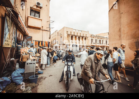 Medina und zoco detail Straßen in Marrakesch Stockfoto