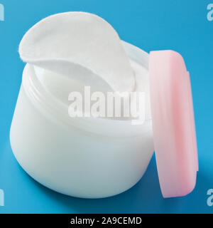 Kosmetische Reinigungspads Stockfoto