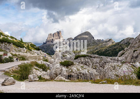 Dolomiten, Passo Valparola, Cortina d'Ampezzo, Italien Stockfoto