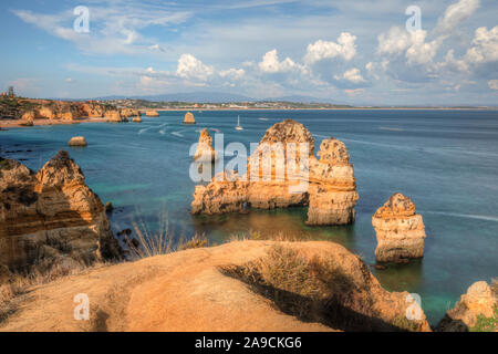 Praia do Camilo, Lagos, Algrave, Portugal, Europa Stockfoto