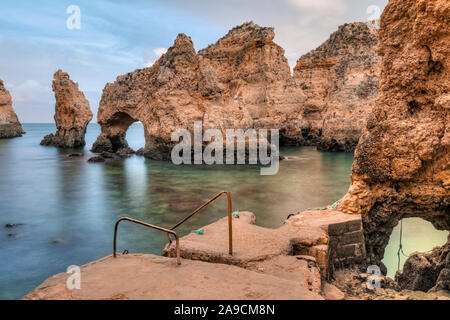 Ponte da Piedade, Lagos, Algrave, Portugal, Europa Stockfoto