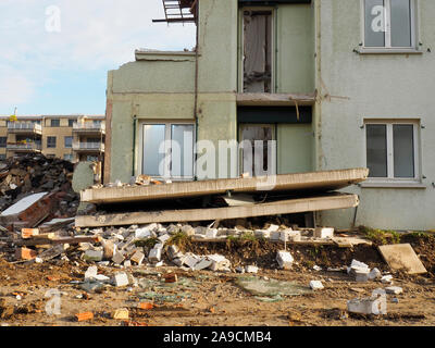 Abriss einer Wohnsiedlung in Regensdorf ZH Stockfoto