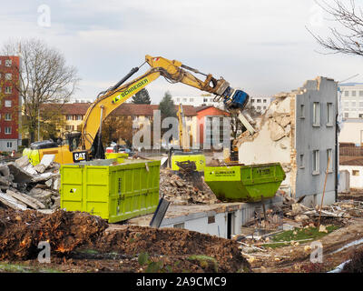 Abriss einer Wohnsiedlung in Regensdorf ZH Stockfoto