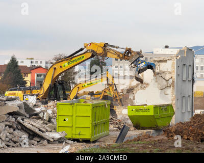 Abriss einer Wohnsiedlung in Regensdorf ZH Stockfoto