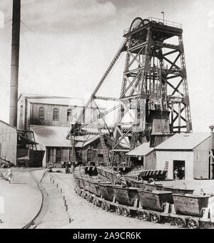 Hebemaschine an Diamond Mine, Kimberley, Südafrika Stockfoto