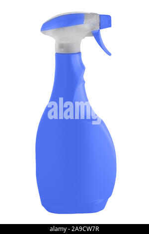Reinigungsmittel Flasche vor weißem Hintergrund Stockfoto