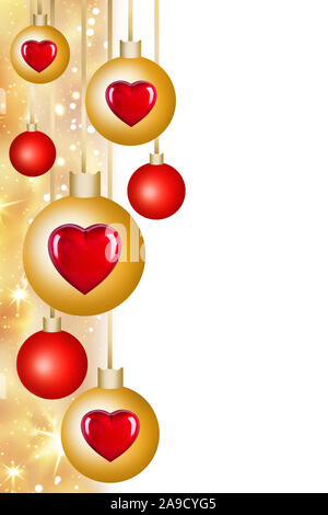 Weihnachten Dekorationen Hintergrund Stockfoto