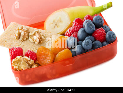 Gesundes Essen in einem Lunch Box Stockfoto