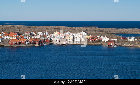 Schweden, Bohus, Westküste, Kattegat, Blick auf Hasslösund Stockfoto