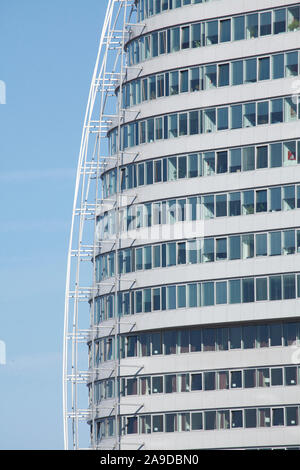 Atlantic Sail City Hotel, Confrence Center, Havenwelten Bremerhaven, Bremen, Deutschland Stockfoto