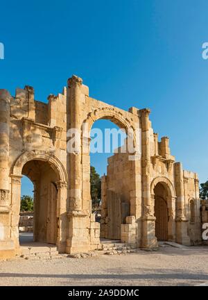 Südtor, Jerash, Jordanien Stockfoto