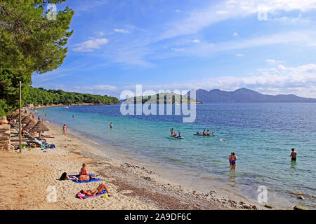 Cala Pi de la Posada am Cap de Formentor in der Nähe von Port de Pollença, Mallorca, Balearen, Spanien Stockfoto