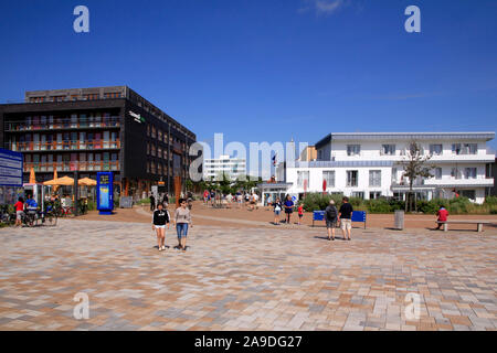 Promenade in St. Peter Ording, Schleswig-Holstein, Deutschland Stockfoto