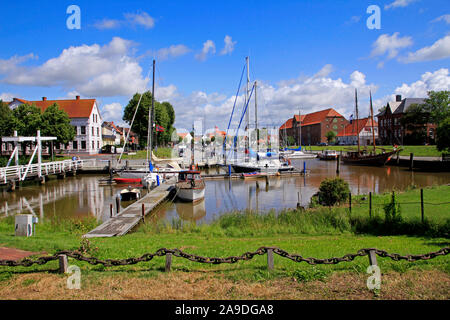 Alten Hafen in Toenning an der Eider, Schleswig-Holstein, Deutschland Stockfoto