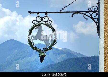 Hotel Weisses Rössl, St. Wolfgang, Wolfgangsee, Salzkammergut, Oberösterreich, Österreich Stockfoto