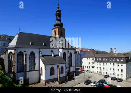 Schloss Kirche, ehemalige St. Nikolaus Kapelle, Saarbrücken, Saarland, Deutschland Stockfoto