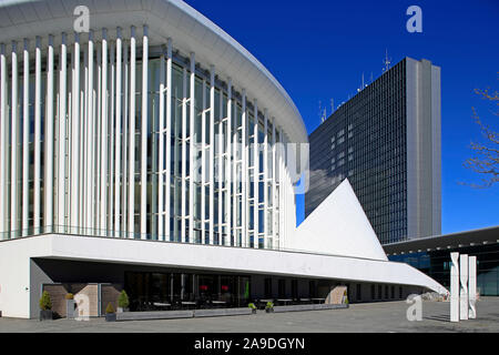 Neue Philharmonie auf dem Kirchberg, Luxemburg, Großherzogtum Luxemburg Stockfoto