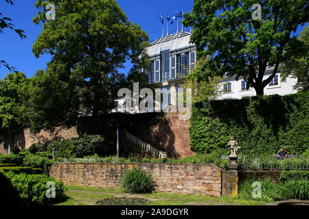 Schloss Garten und Schloss, Saarbrücken, Saarland, Deutschland Stockfoto